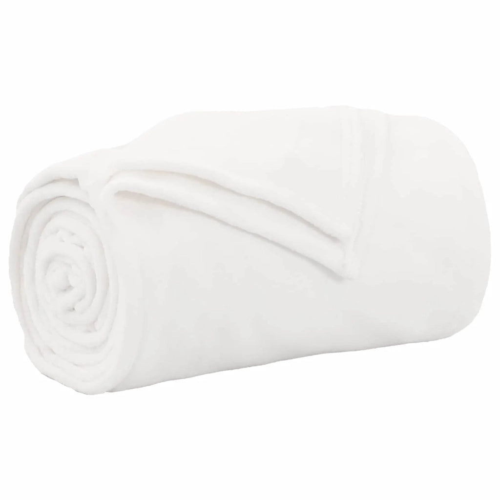 Coperte da Pile 6 pcs Bianco 220 x 240 cm Panno