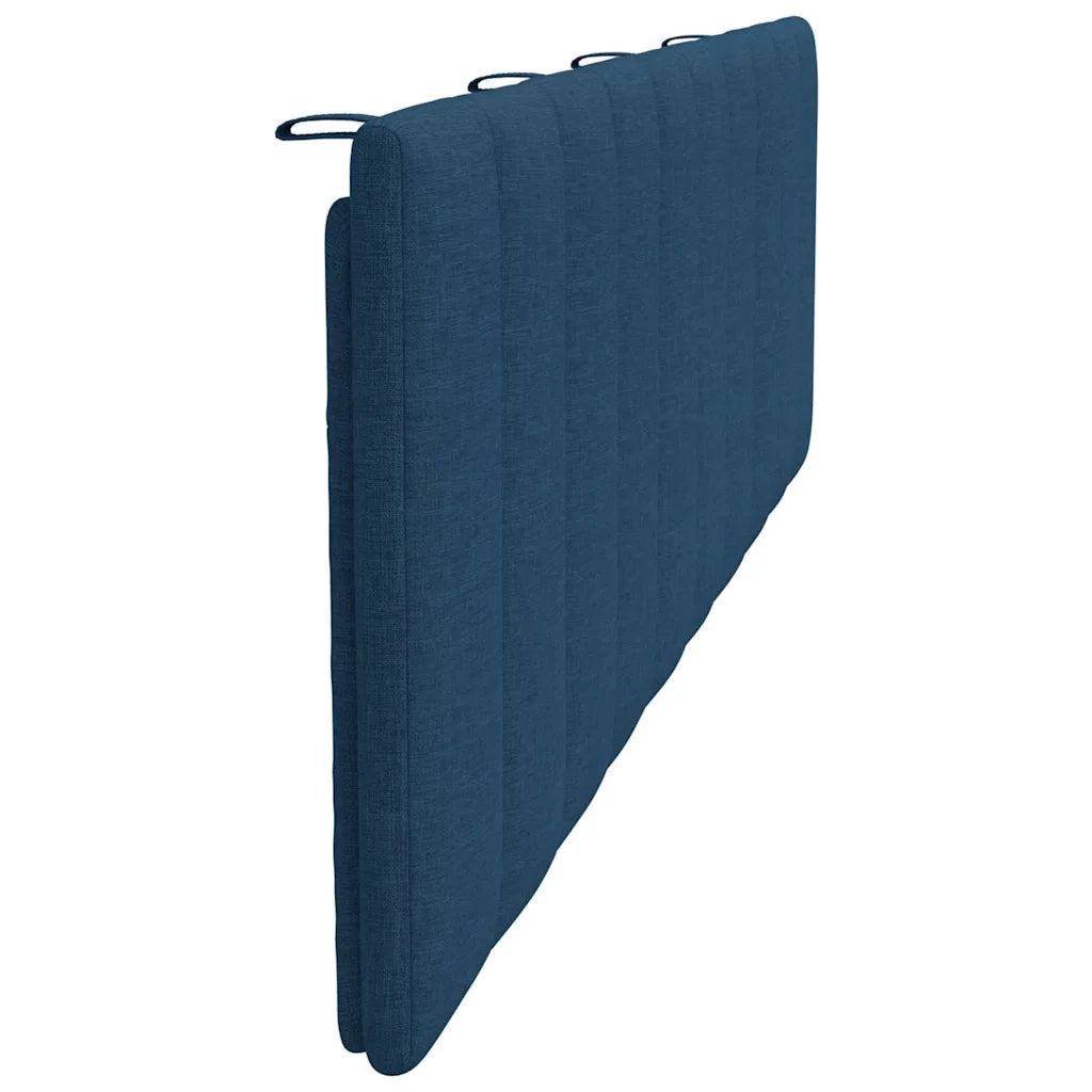 Cuscino Testiera-Cuscino per Testiera Hanko Blu 180 cm in Tessuto