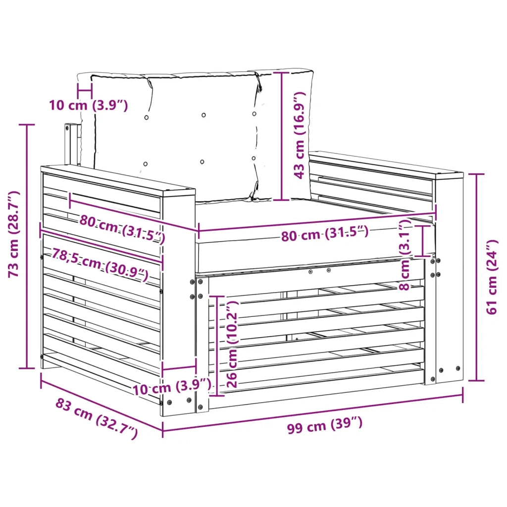 Divano da esterno-Divano da Giardino Poliestere Bianco 147515