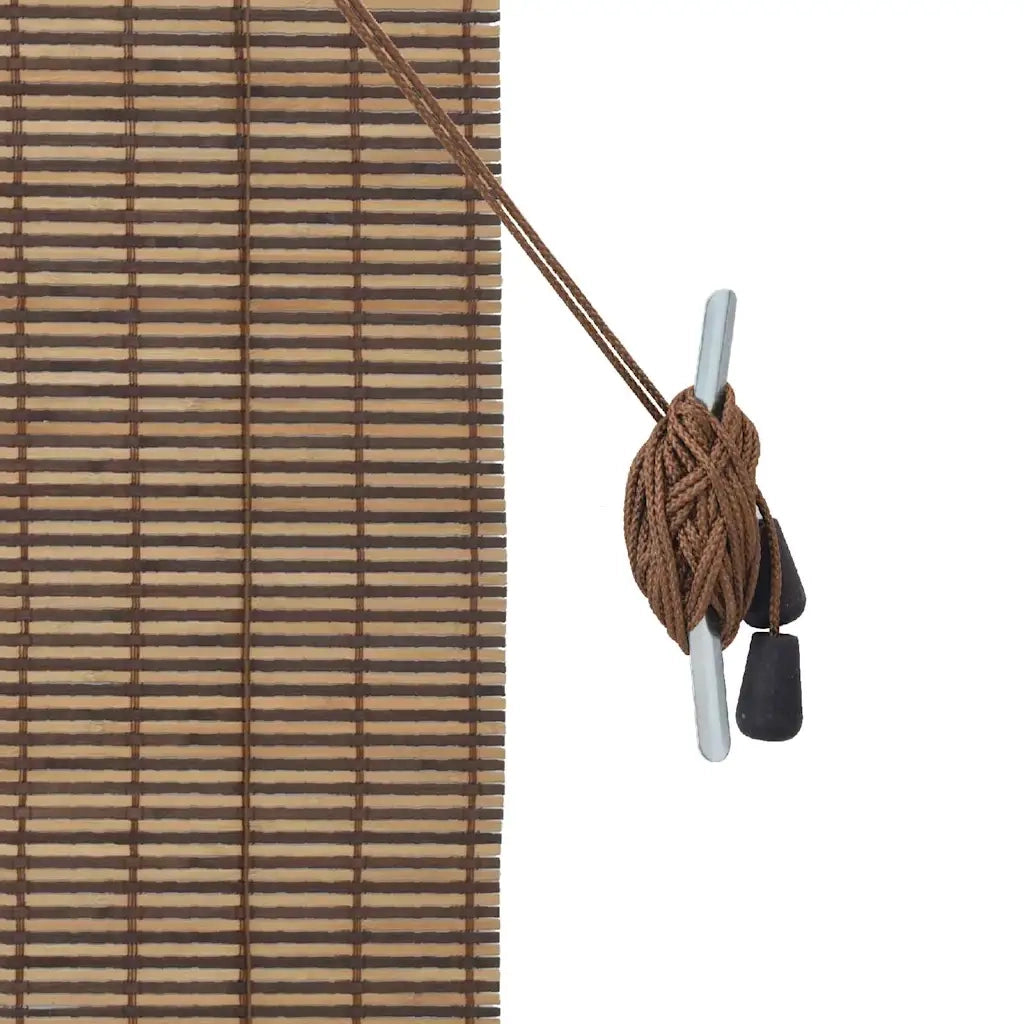 vidaXL Tenda per Finestra con tende Marrone 80 x 160 cm Bambù