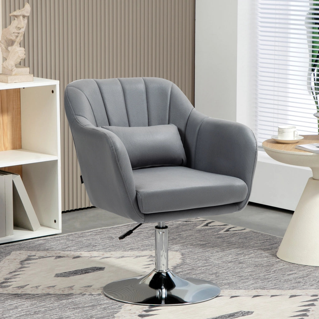 Sedia da ufficio girevole con schienale regolabile ¨C Minimal ¨C Grigio