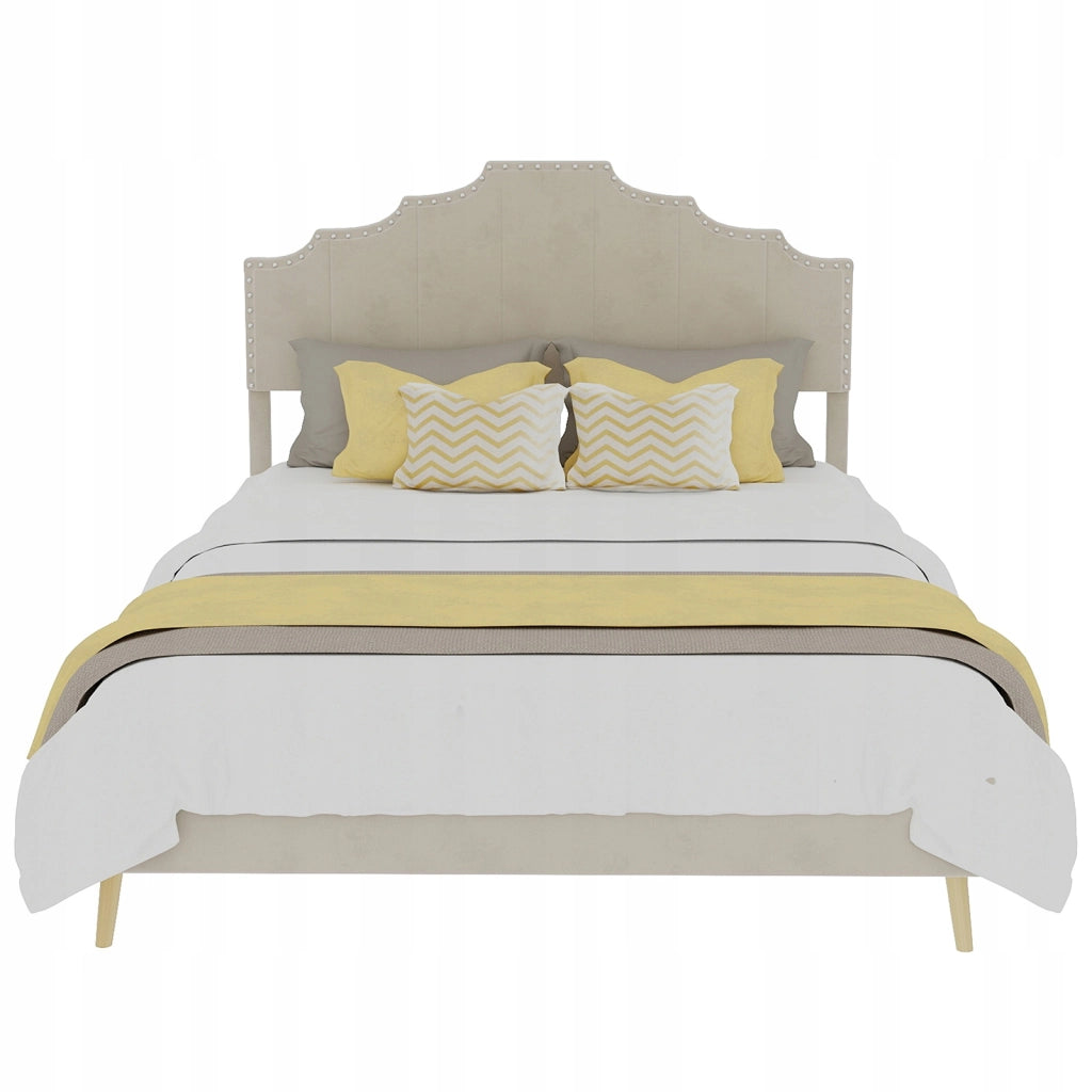 Letto imbottito 140x200 beige - Xylo