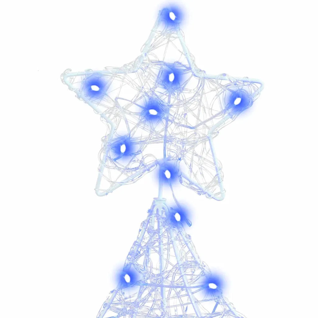 Albero di Natale | Decorazioni natalizie con 160 LED Blu 150 cm Acrilico