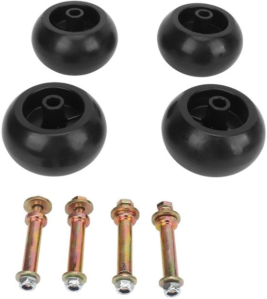 Set di ruote per tagliagrass 4 pezzi - Resistenti all'acqua - Installazione facile - Adatto per Grounds Master - Codici di riferimento 1716353/PL7540 - Ruote per tagliagrass