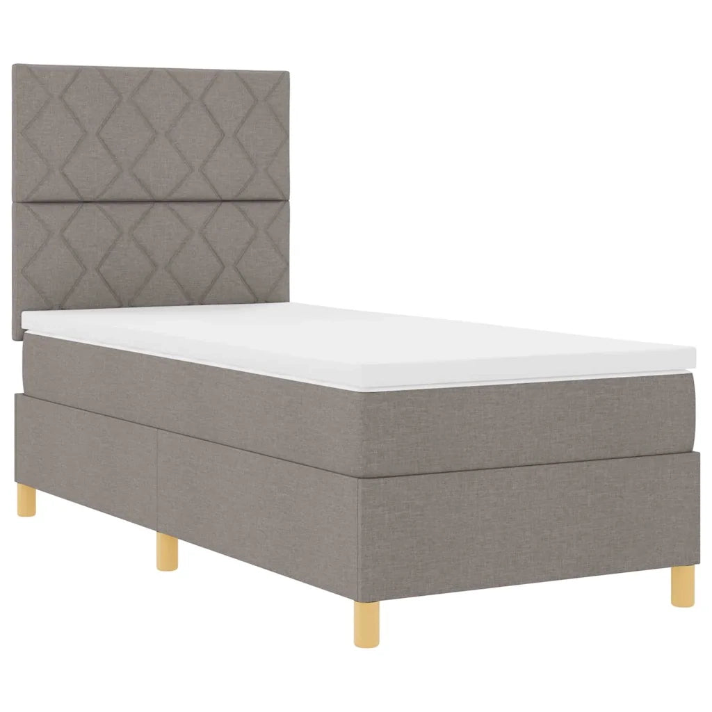 Letto a Sorgente LED con materasso Talpa 90 x 200 cm Tessuto 3343149