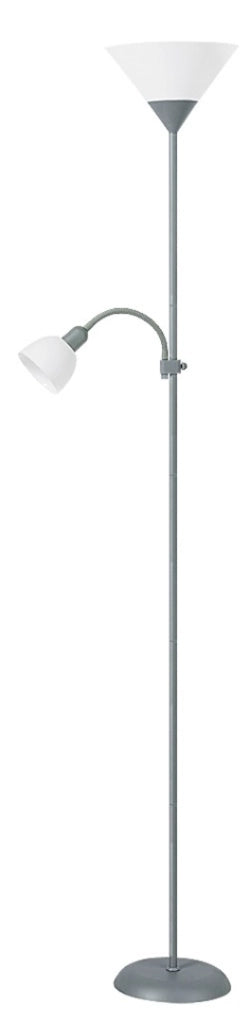 Piantana Rabalux Action cromata 2 luci E27+E14 178cm