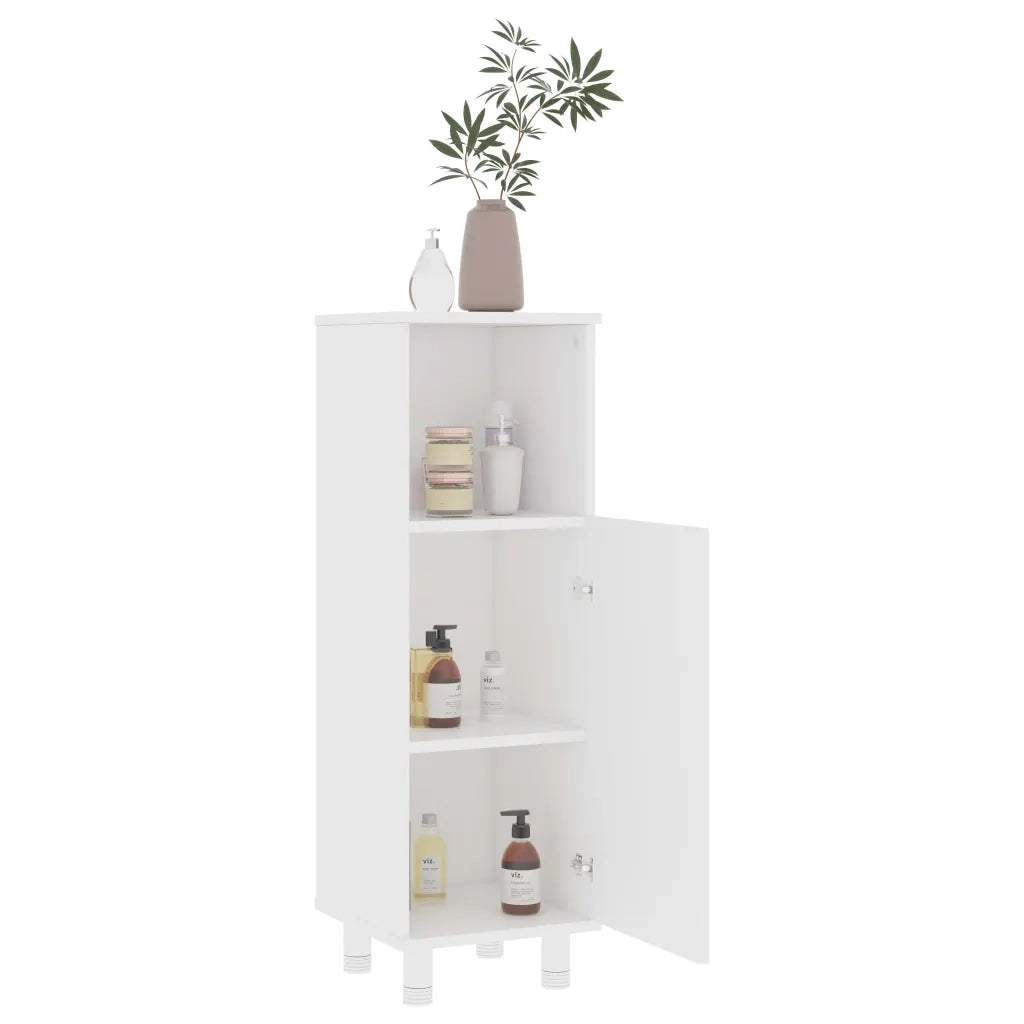 Armadio da Bagno | Mobile da Bagno Bianco 30x30x95 cm in Legno Multistrato