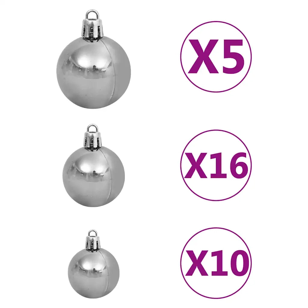 Albero di Natale artificiale con luci integrate Verde 210 cm 3397023
