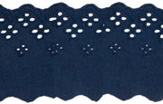 Banda decorativa in cotone a maglia, 8 cm di larghezza, 10 yard di lunghezza