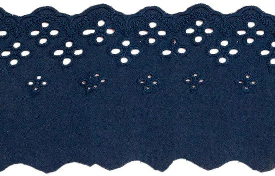 Banda decorativa in cotone a maglia, 8 cm di larghezza, 10 yard di lunghezza