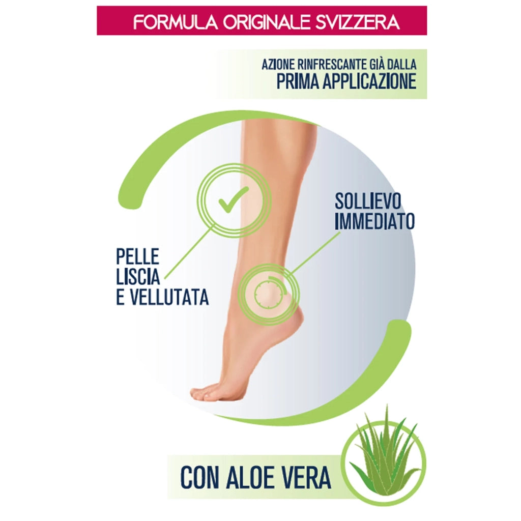 Gel Antifatica Effetto Ice, Rinfrescante e Defaticante, Crema Gambe Stanche, Sollievo Immediato, Pelle Morbida ed Idratata, Elimina la Sensazione di Pesantezza e Affaticamento, Podovis