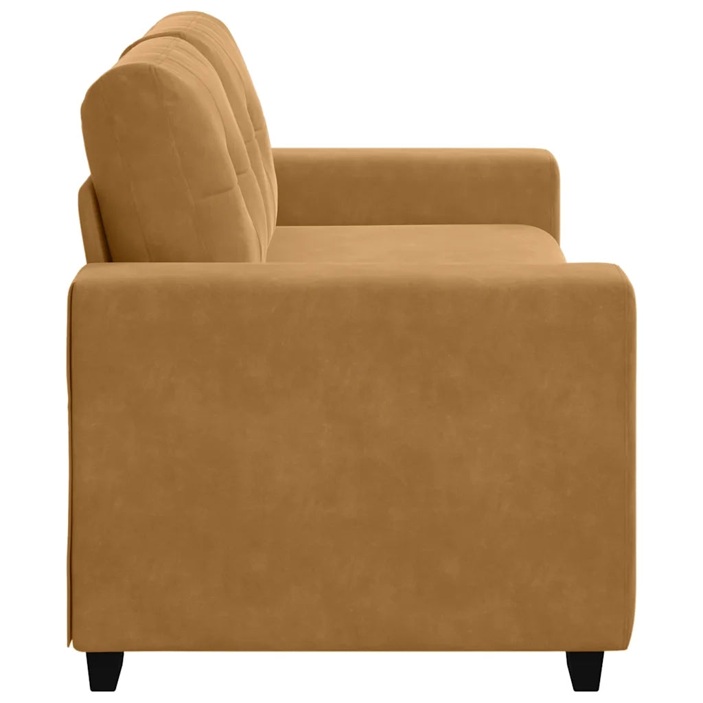 Divano Divanetto Marrone 180x77x82 cm in Velluto 4105129