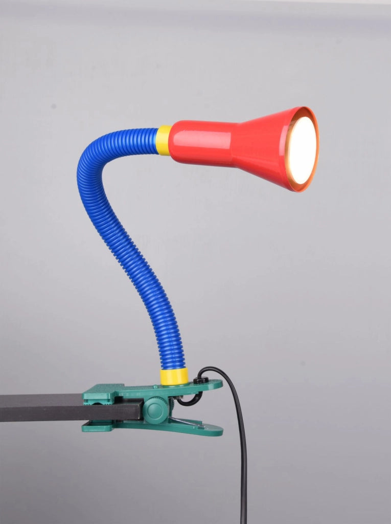 FLEXO PINZA FLESSIBILE + SPOT MULTICOLORE  H30CM ATTACCO E14