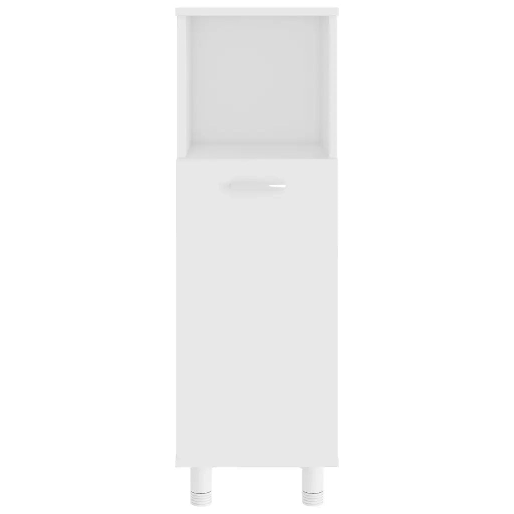 Armadio da Bagno | Mobile da Bagno Bianco 30x30x95 cm in Legno Multistrato