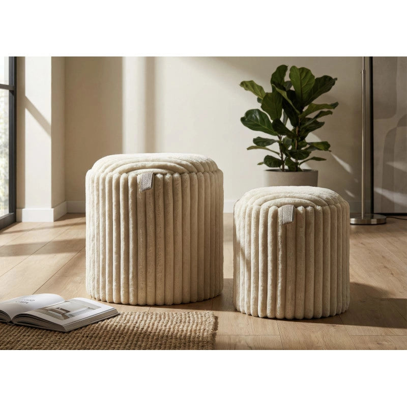 Puff Goteborg Coppia cm ø 40x42-31x32