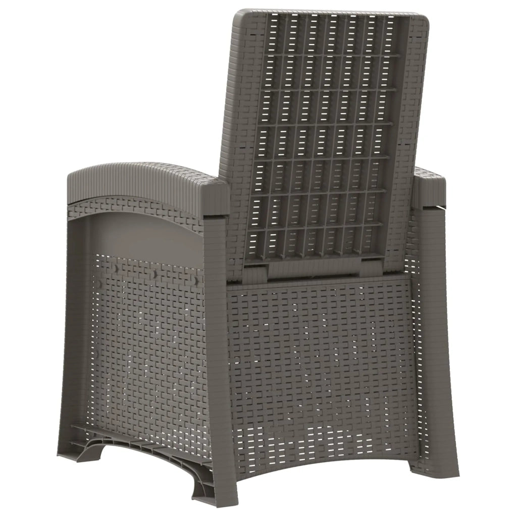 Sedia da giardino reclinabile effetto rattan 8012013