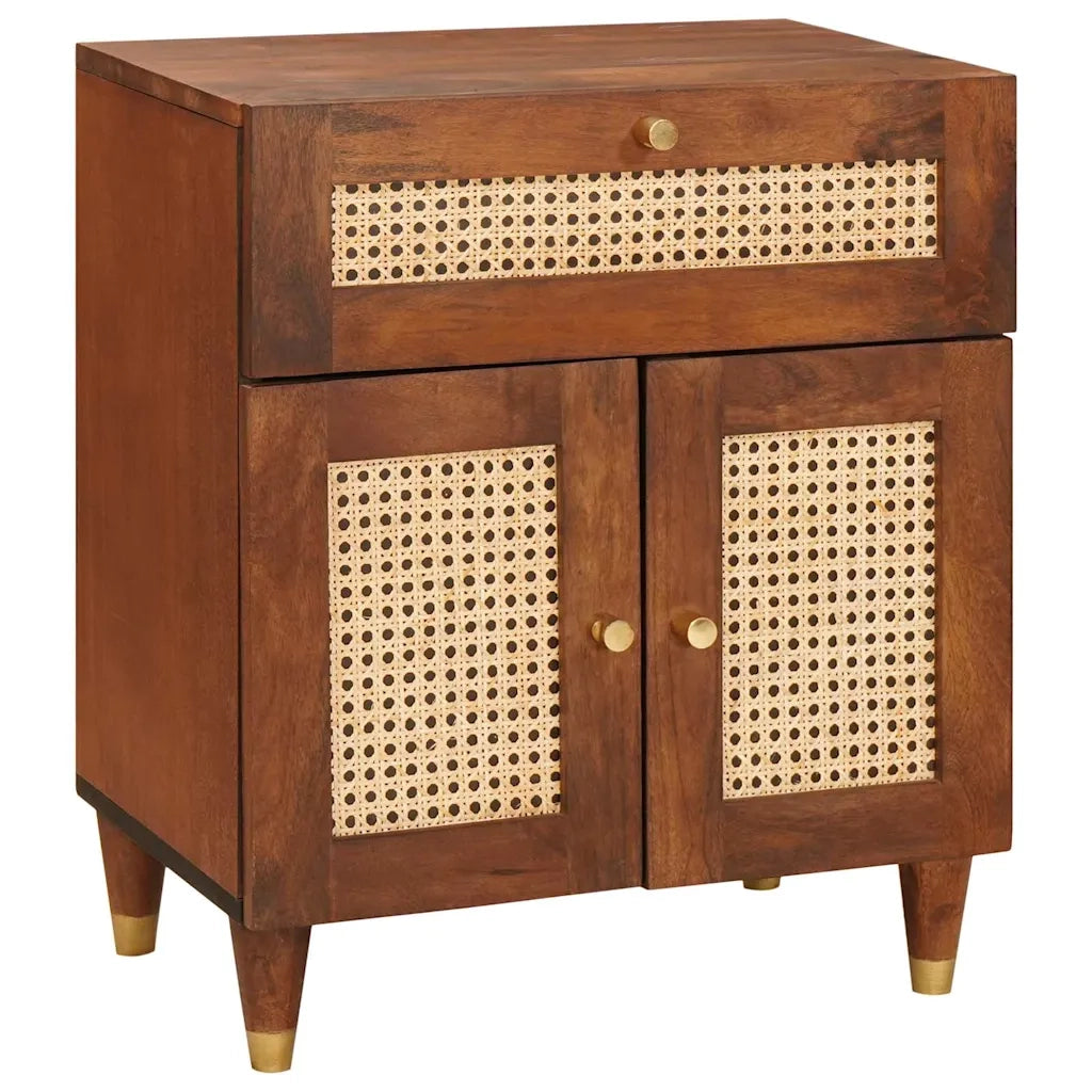 Comodini con cassetto 50 x 33 x 60 cm Legno di mango massello 4018891