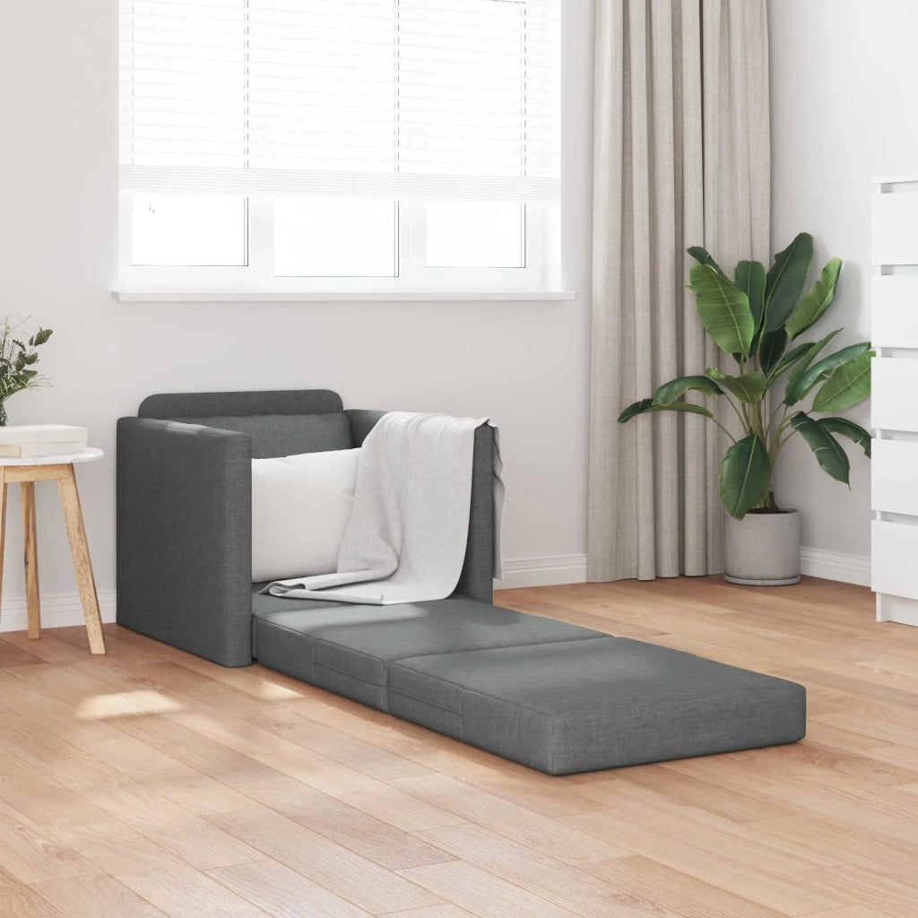 Divano letto | Sof¨¤ letto | Letto singolo 60cm Grigio scuro Tessuto