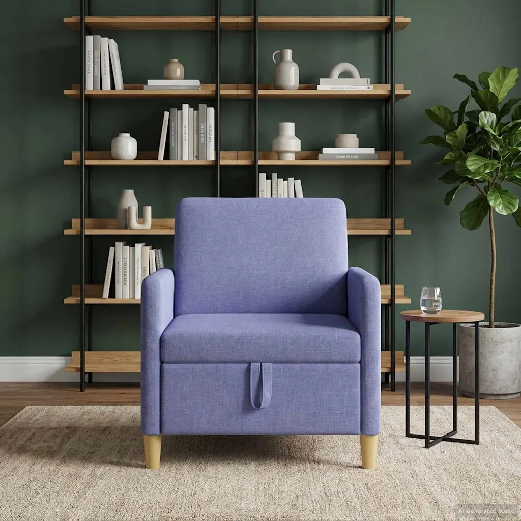 Divano con Storage Blu jeans 72 x 78 x 87 cm Poliestere 42036876