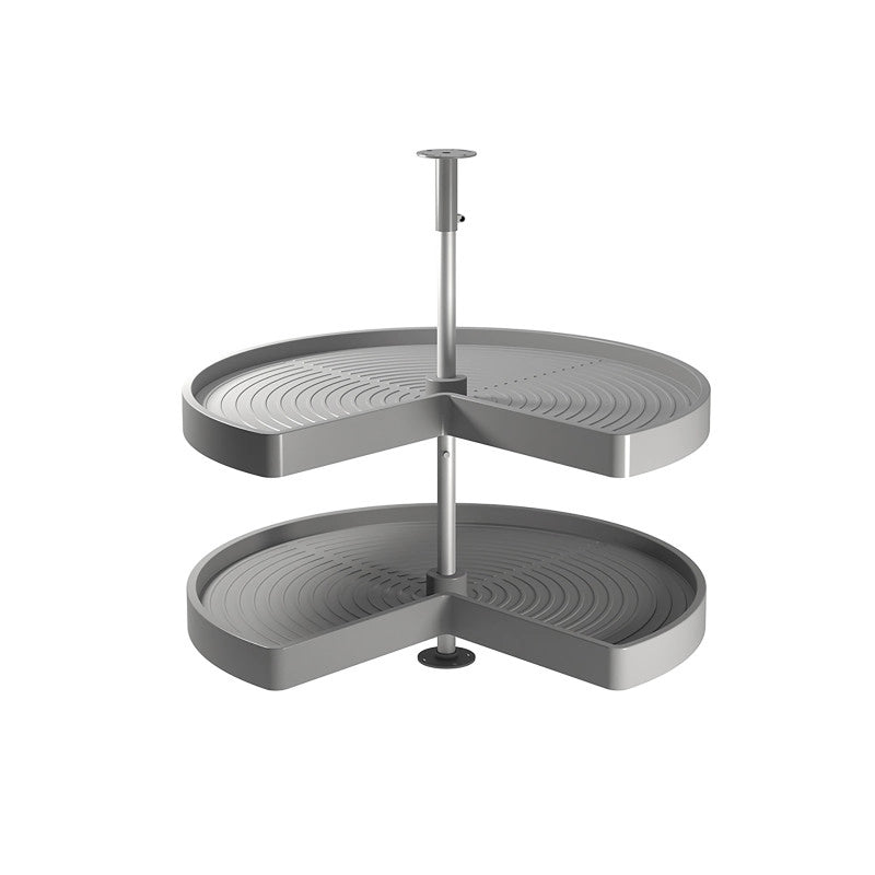 Pattumiere per raccolta differenziata per cucina, 3 x 10L, fissaggio inferiore, estrazione automatica, Acciaio e Tecno..