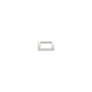 16744.02 Placca Classica 4 Moduli Tecnopolimero Bianco Granito