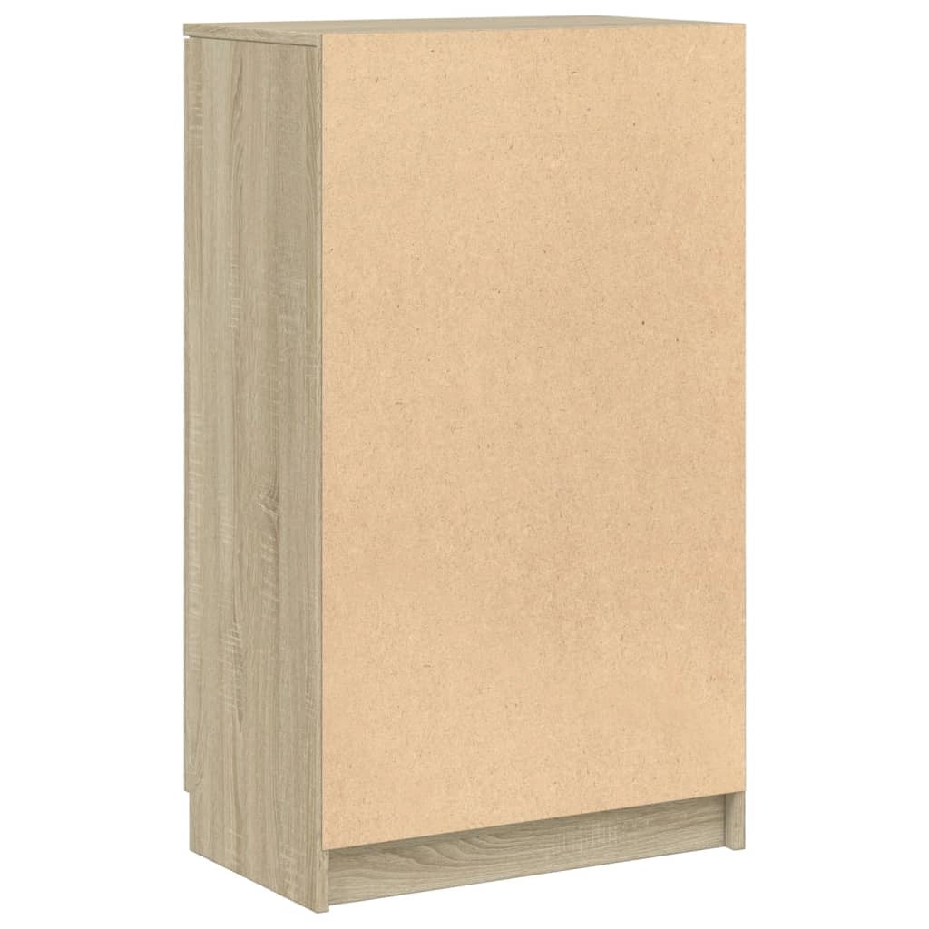 Scarpiera mobiletto portascarpe mobile per ingresso/corridoio/soggiorno legno Sonoma 59 x 35 x 100 cm marrone legno ingegnerizzato 02_0021704