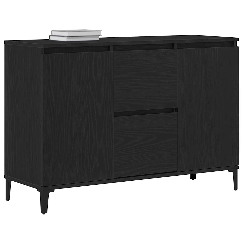 Credenza Rovere Nero 104 x 35 x 70 cm Legno multistrato 862597
