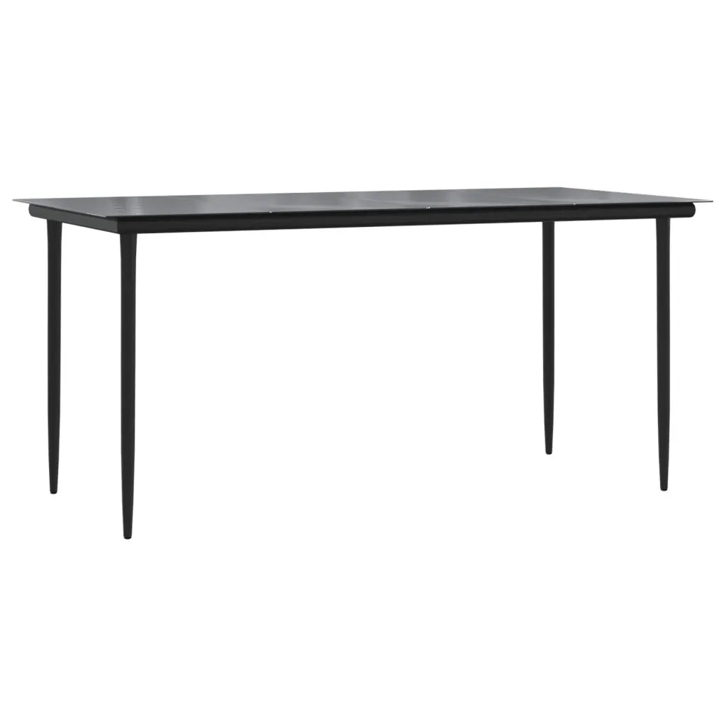 Set da Pranzo da Giardino 5pz con Cuscini in Polyrattan Marrone