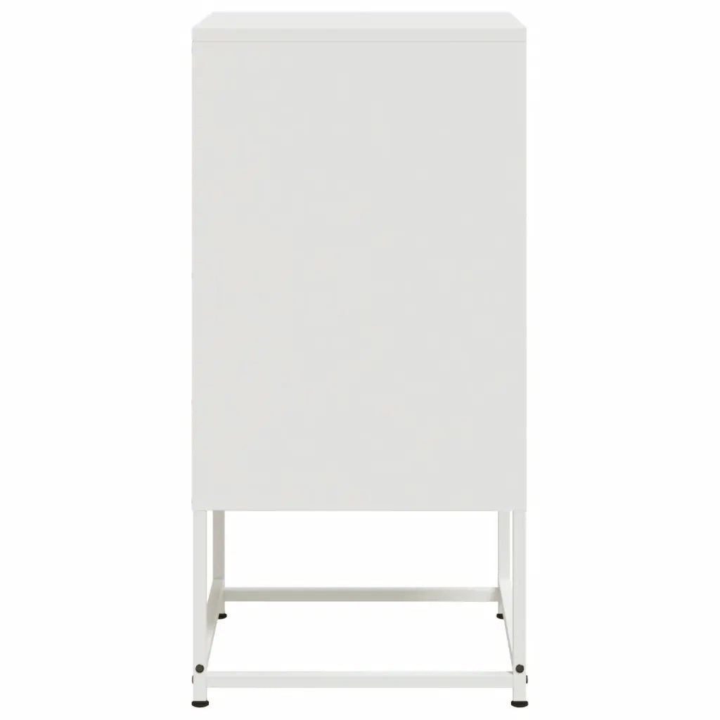 Comodini 2 pz Bianchi 36x39x78 cm in Acciaio 846577
