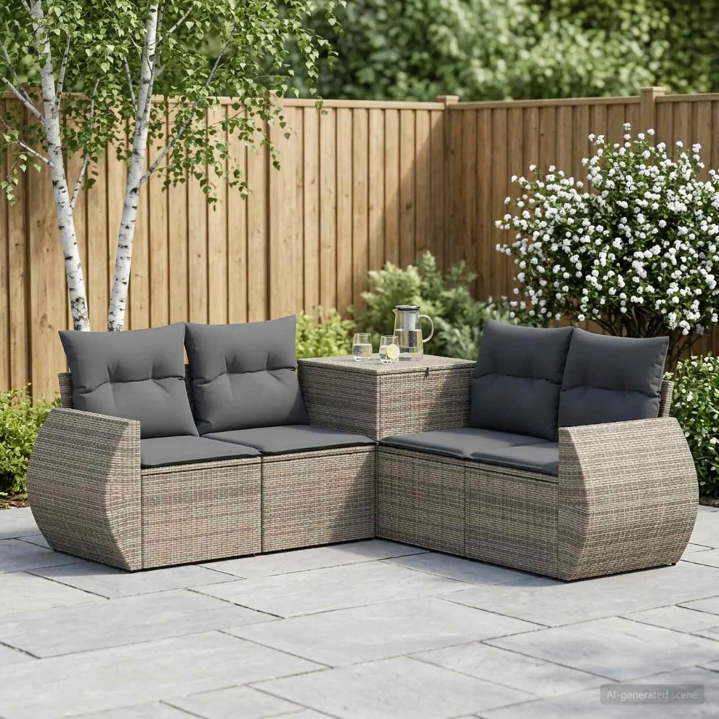 Set di divani 5 pz Grigio e Grigio Scuro 3447900