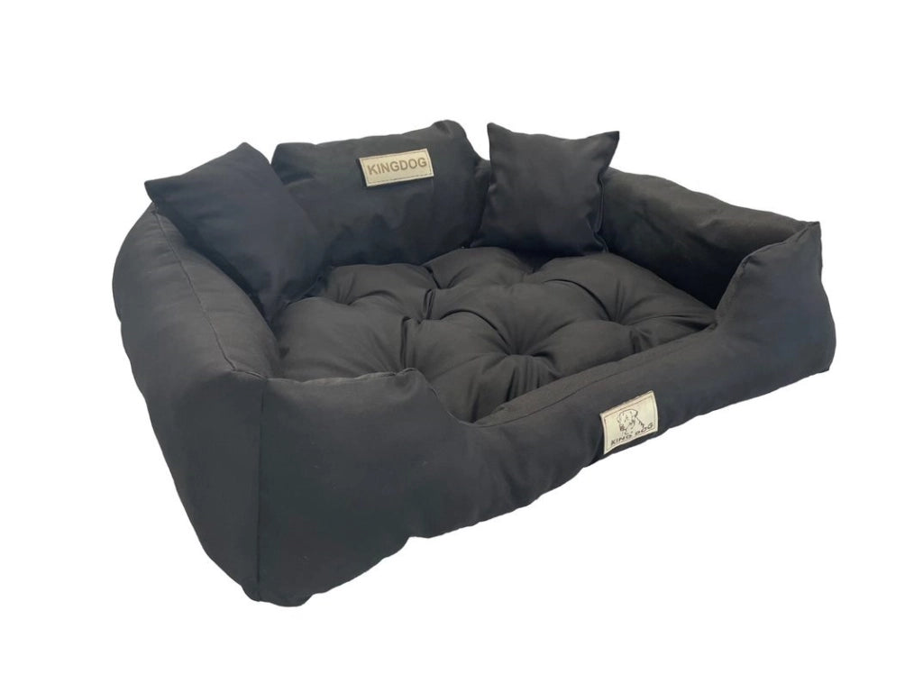 AIO FACTORY 75x65 cm KINGDOG Cuccia per cani impermeabile personalizzabile Nero