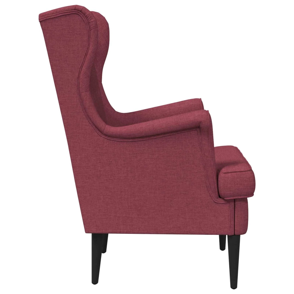 Poltrona Rosso Vino Tessuto 42029885