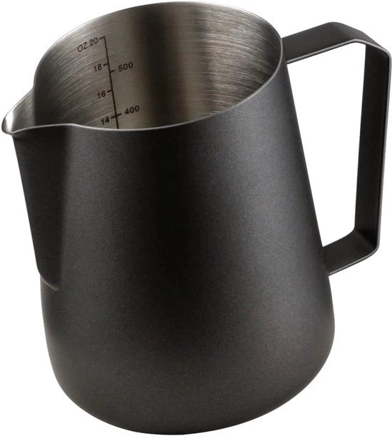 Cannetta per caffè - Acciaio inossidabile - 600 ml - Nero