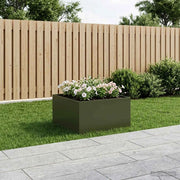 Vaso da giardino Verde Oliva 60 x 60 x 40 cm 8005098