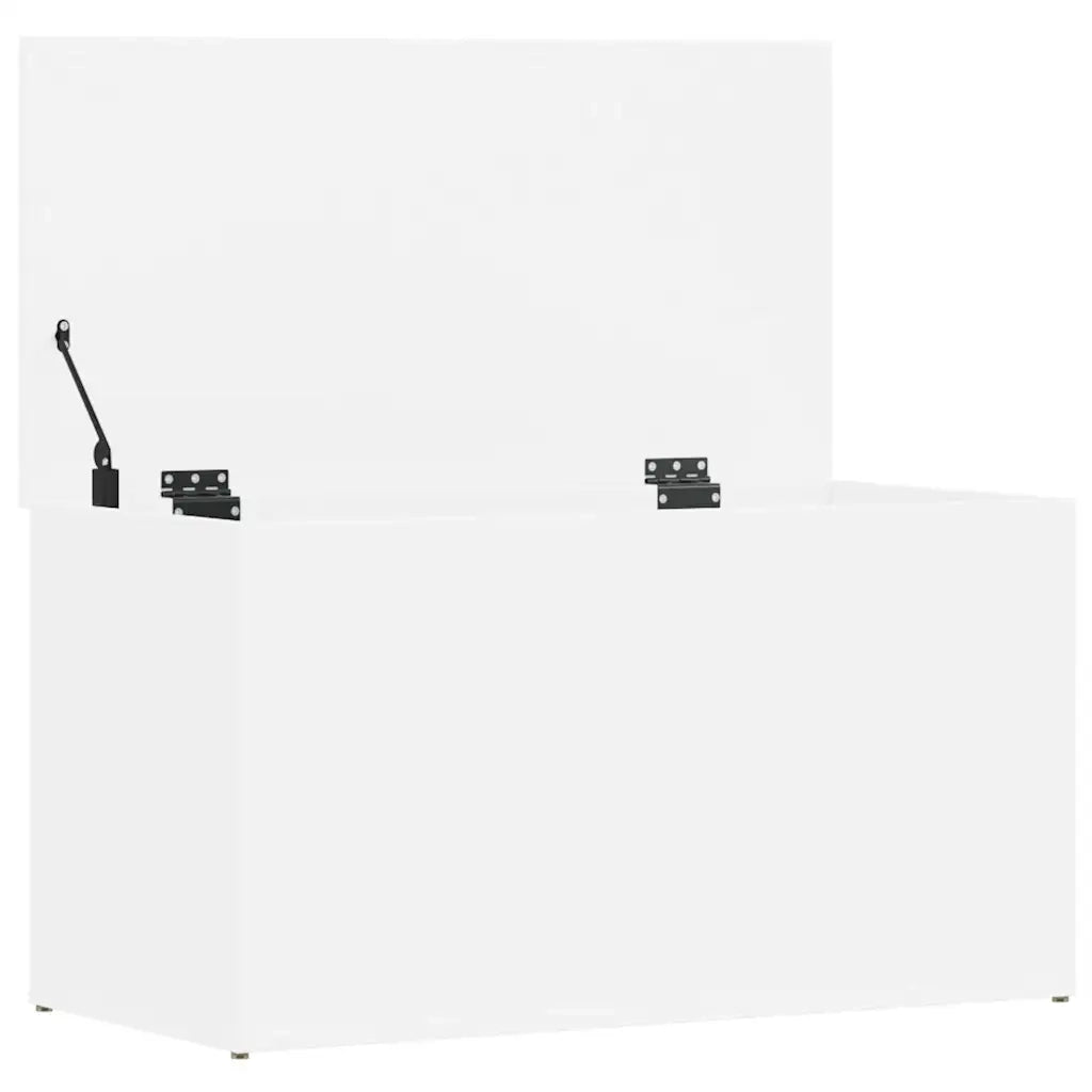 Cassapanca Bianca 84x42x46 cm in Legno Ingegnerizzato 803056