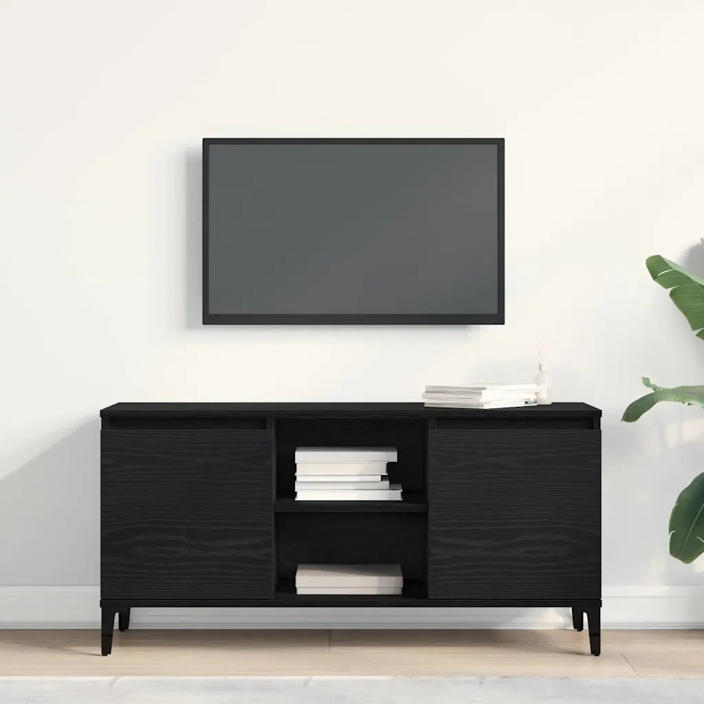 Mobile TV | Armadietto TV | Mobile Porta TV Rovere Nero 102 x 35 x 50 cm Legno multistrato