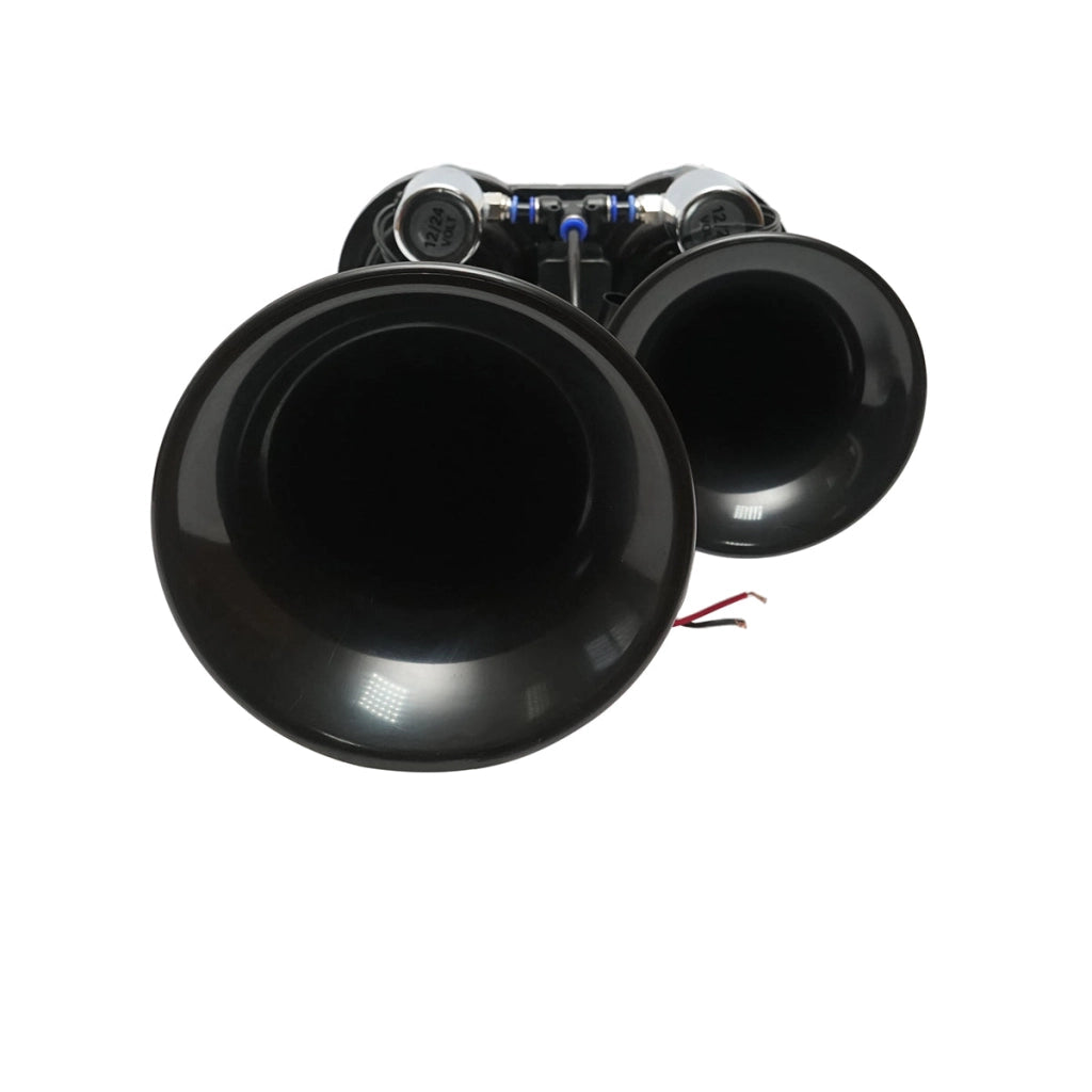 Clacson a 2 trombe 12V/24V per compressore d’aria.
