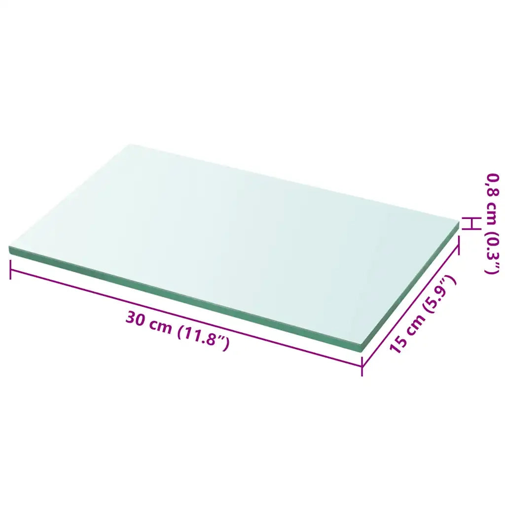 Lastra in Vetro Trasparente 30x15 cm 243808