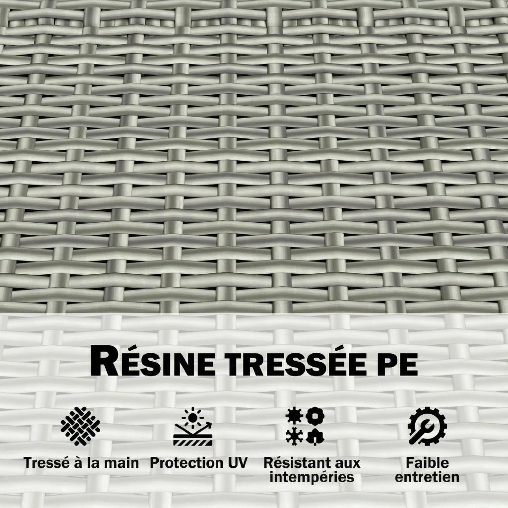 Panchina da Giardino con Cassapanca ¨C Minimal ¨C Grigio Resina 120x60x84cm
