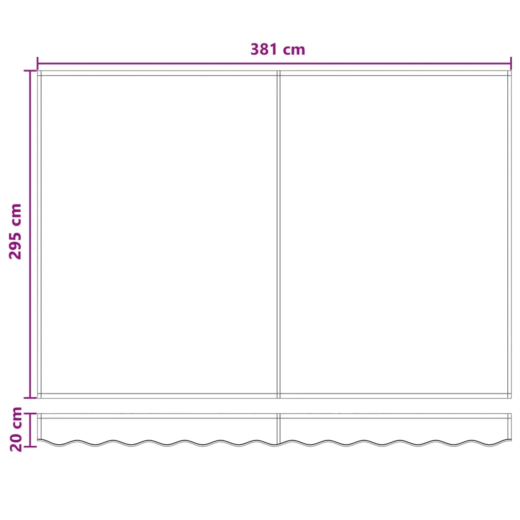 Tenda retrattile Grigio chiaro e bianco 4 × 3 m 3426024