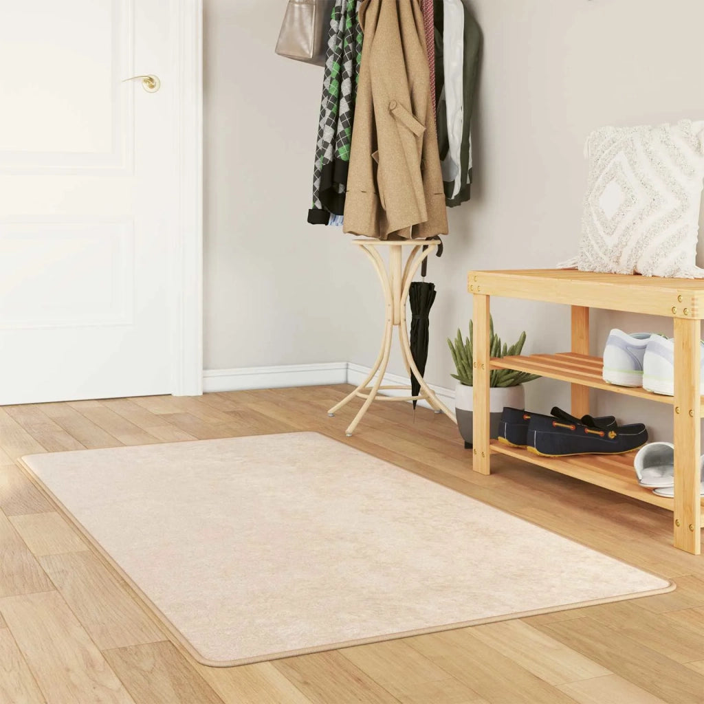 Runner Tappeto MARSA Crema 100 x 350 cm Poliestere e PVC 42023065