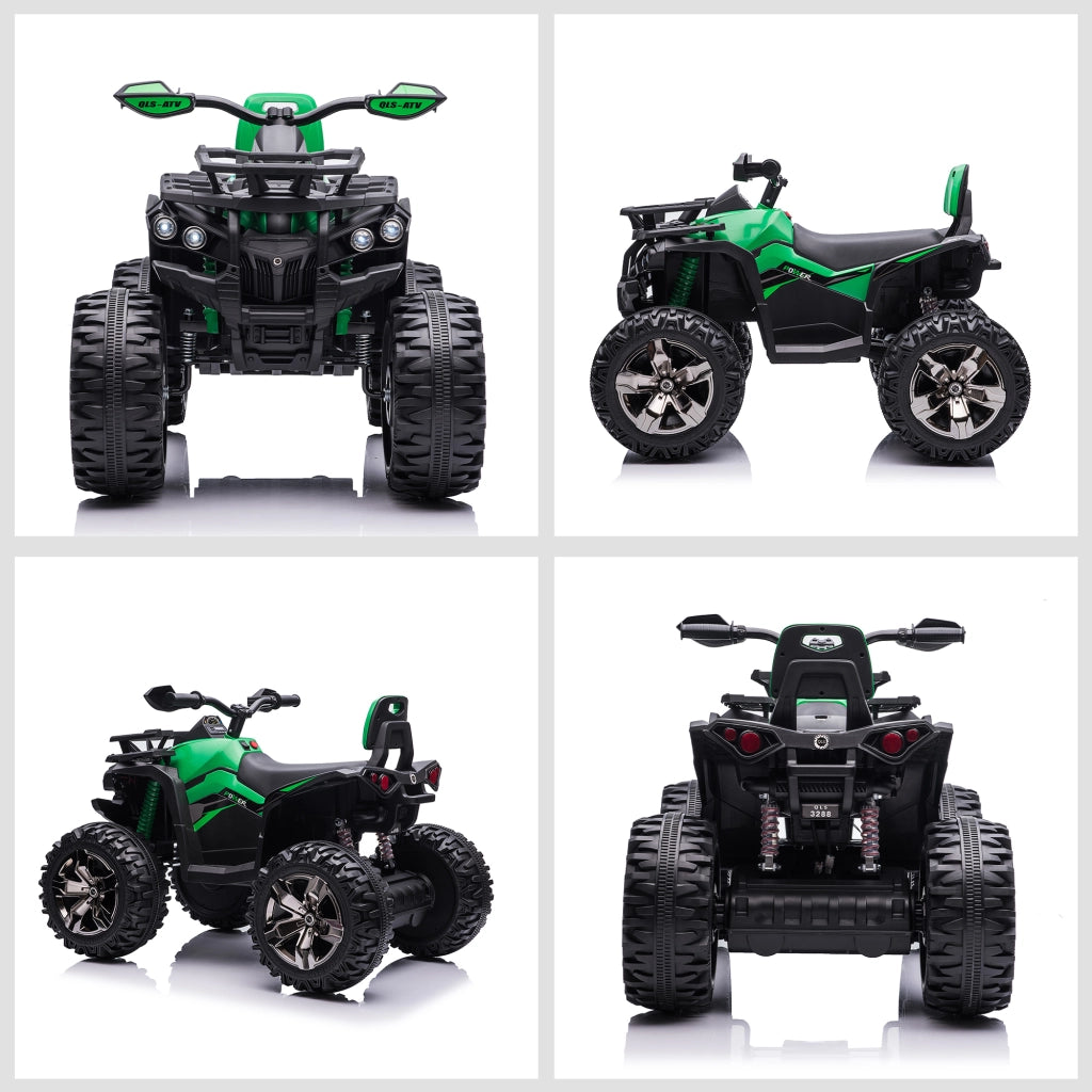 Quad Elettrico per Bambini ¨C Minimal ¨C Verde, 12V, 100x65x73cm