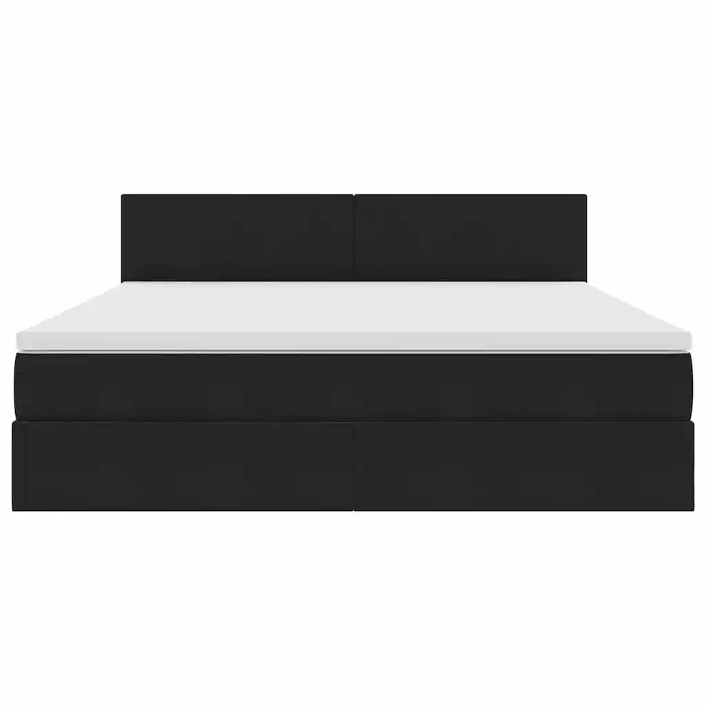 Letto con Contenitore con materasso Nero 160 x 200 cm Velluto 3370709