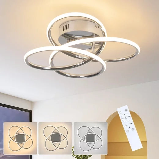 ZMH Lampada da soffitto LED metallo farfalla 36cm dimmerabile per soggiorno