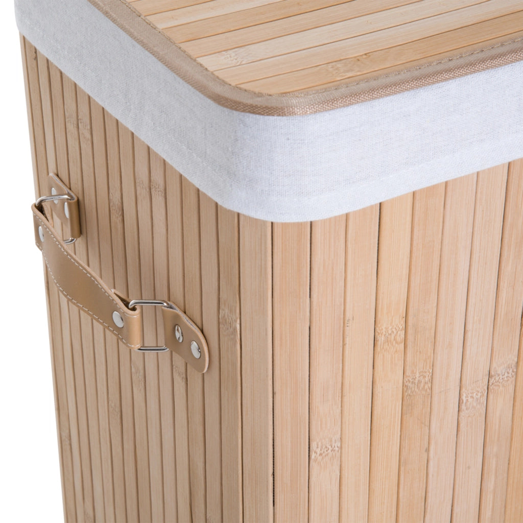 Cestino per biancheria in bamb¨´ ¨C zephmum ¨C beige 40x30x60 cm