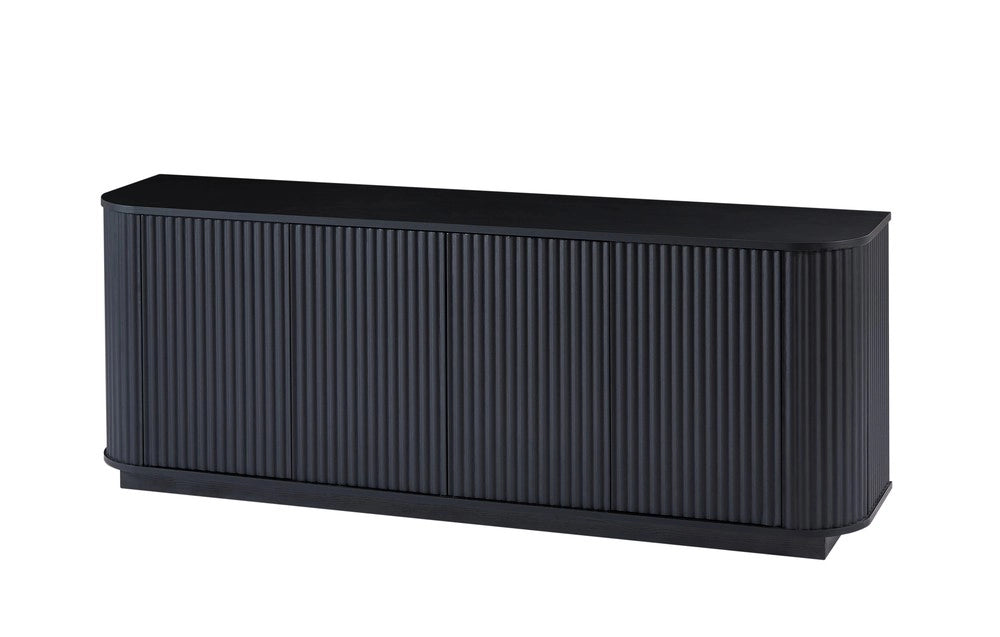 Credenza Buffet TV ¨C MINIMAL ¨C Nero, Legno, 162.5x38x61 cm