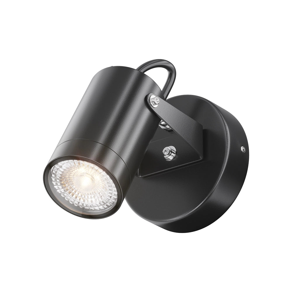 Applique esterna Maytoni Scope nera GU10 IP65 O025WL-01B