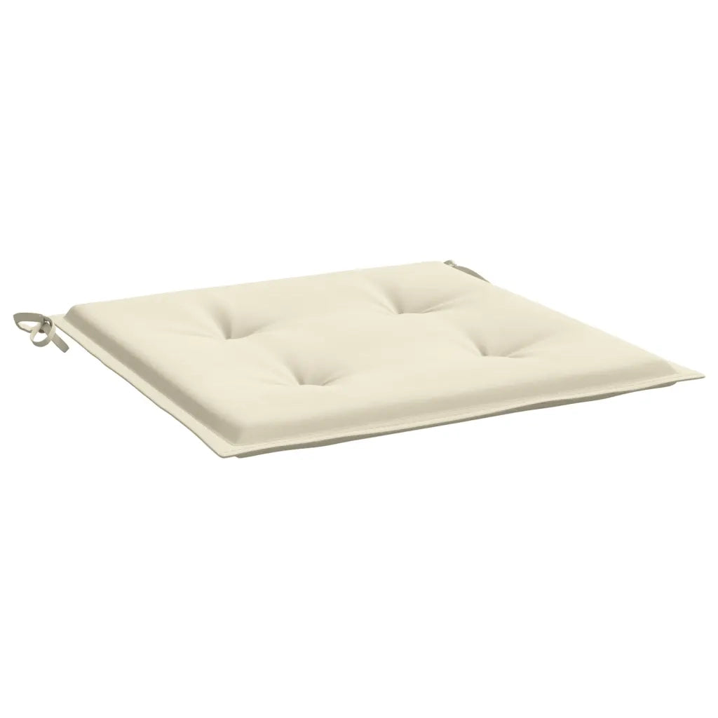 Cuscini per Sedia 4 pz Crema 50x50x4 cm in Tessuto Oxford 314042