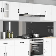 Schienale da cucina 2 pcs Grigio scuro 110 x 60 cm