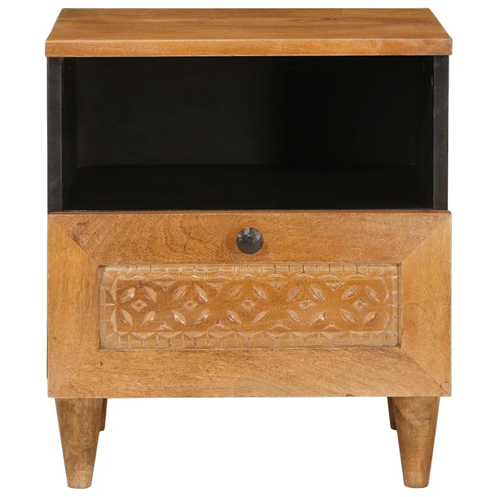 Comodino | Armadio da Notte | Mobiletto da notte Marrone Chiaro 40 x 33 x 46 cm